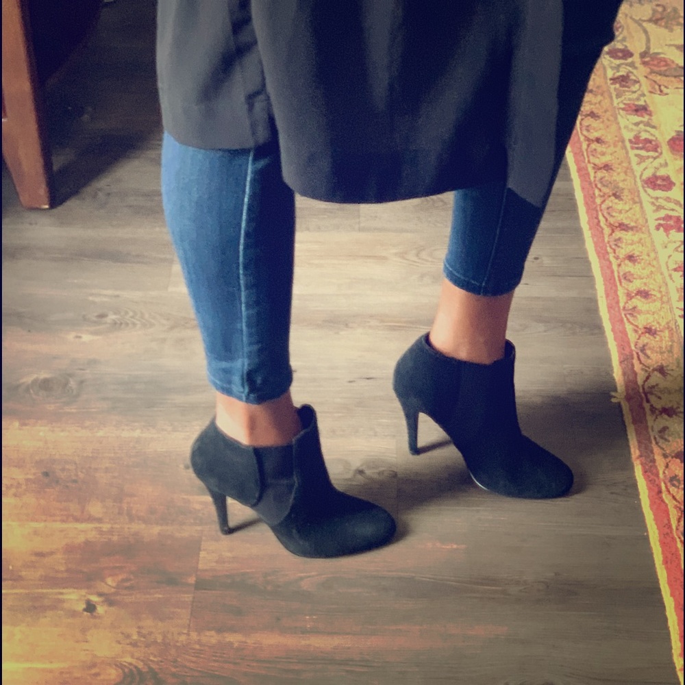 Black ankle boots